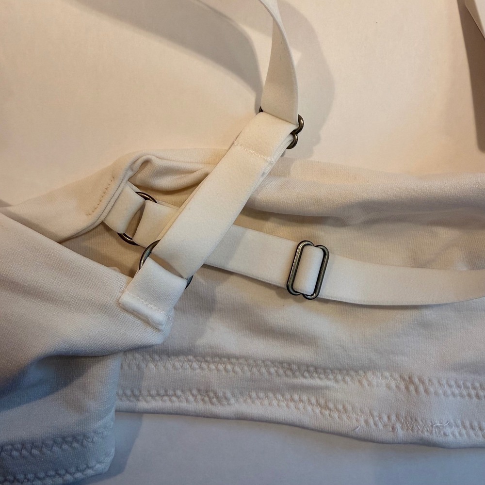 Front Close Underwire T-Shirt Bra 36DD NEW White Molded Cups Adjustable‎ Straps - Picture 9 of 15